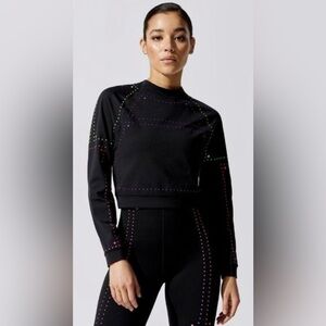 Nike Black Dri-FIT Top with Polka Dot Neon Accents